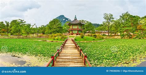 Gyeongbokgung Palace South Korea Panorama Stock Photo Image Of