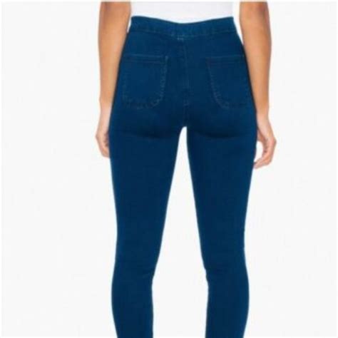 american apparel jeans american apparel dark blue high waisted jeans poshmark