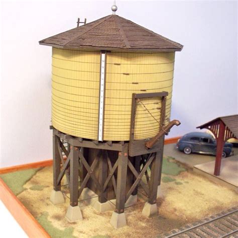 Model Railroad Water Tower Model Railroad Toy Train Outdoor Structures