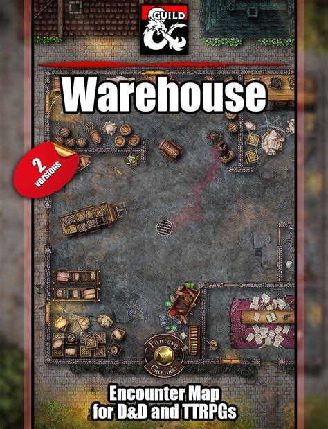 Warehouse Battlemap Wfantasy Grounds Support Ttrpg Map Dungeon