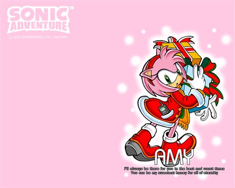 Sonic The Hedgeblog Amy Rose Christmas Wallpaper From The Sonic Team