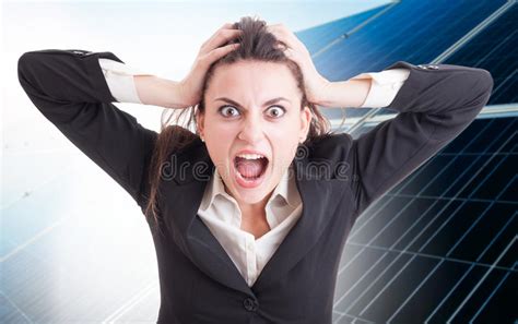 Mad Or Angry Business Woman Screaming Stock Image Image Of Caucasian