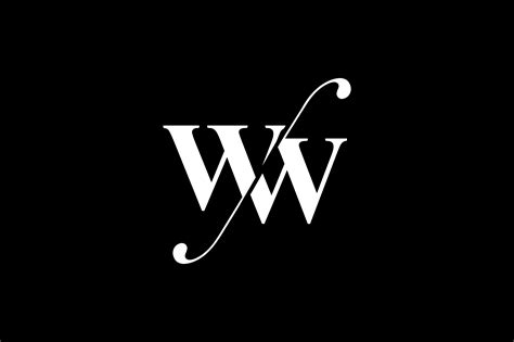 Ww Monogram Logo Design By Vectorseller