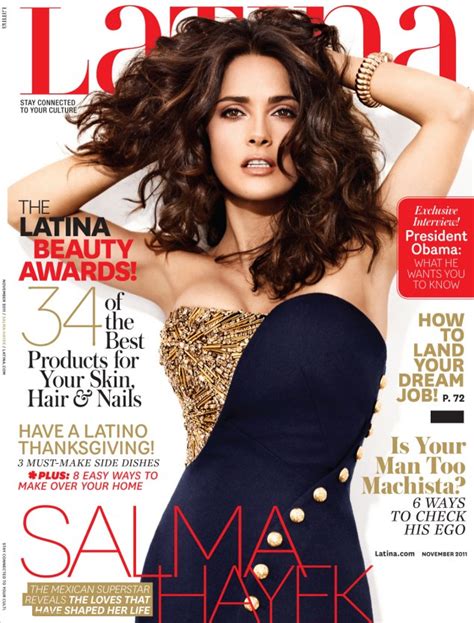 Salma Hayek Covers Latina Magazine In Mcqueen Emily Jane Johnston