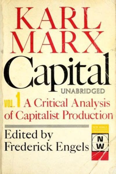 capital a critical analysis of capitalist production the process of capitalist production new
