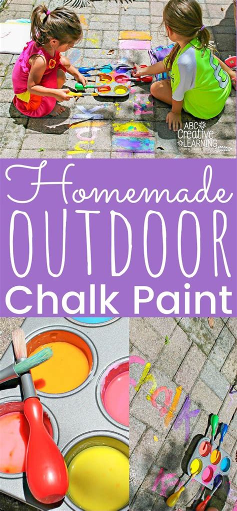 Diy Chalk Paint For Kids Diy Sidewalk Chalk Paint For Summer Time Fun
