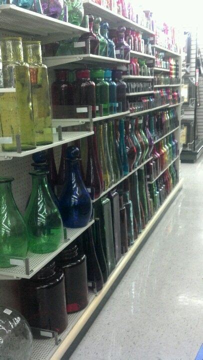Colored Glass Bottles In Every Shape Size And Color At Hobby Lobby Colored Glass Bottles