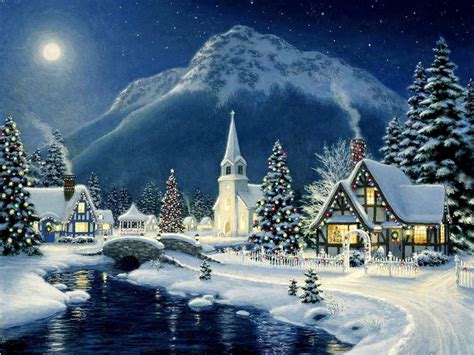Christmas Scenery Hd Wallpapers Top Free Christmas Scenery Hd Backgrounds Wallpaperaccess