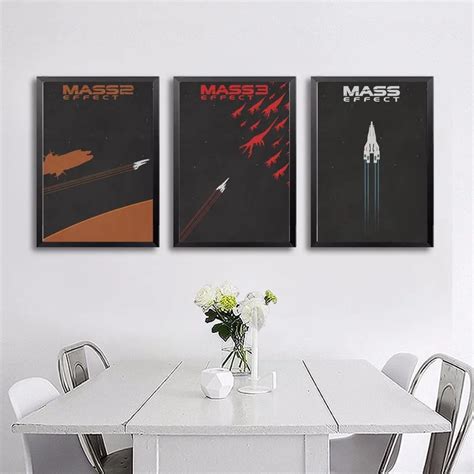 Mass Effect Wall Art Paint Canvas Prints Poster Oil Paintings No Frame