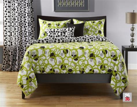 Lime Green And Black Comforter And Bedding Sets