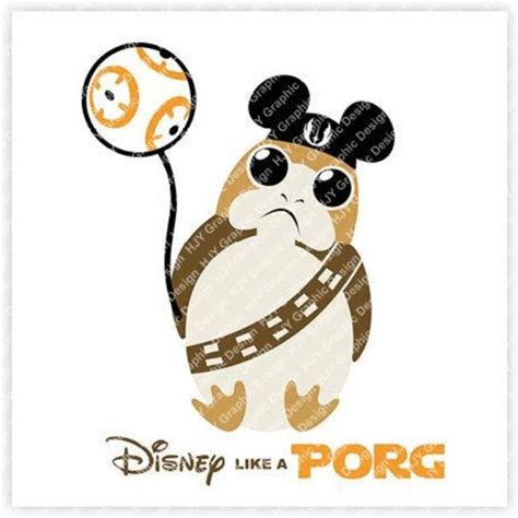 Star Wars Porg Bird Mickey Mouse Head Icon Ears Etsy