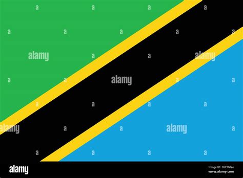 Flag Of Tanzania Vector Illustration Stock Vector Image And Art Alamy