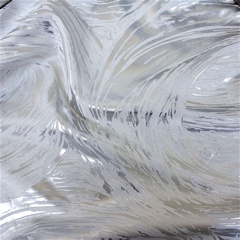 Silver Brushstroke Metallic Table Linen Rental Tablecloth Cloth