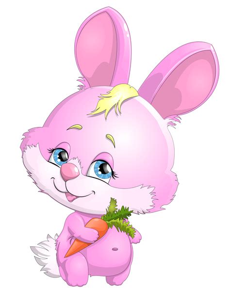 Easter Bunny Rabbit Cuteness Clip Art Cute Pink Bunny