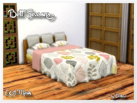 Bed Seasons Recolor Ea Mesh By Oldbox1310 The Sims 4 Download