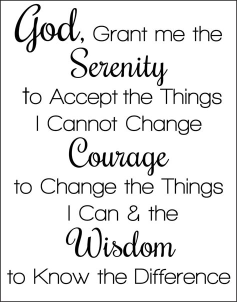 Free Printable Serenity Prayer Free Printable