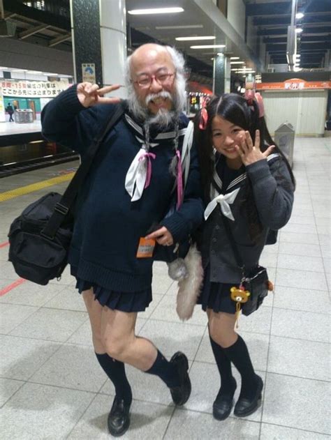This Is Just A Middle Aged Man Dressed As A Japanese Schoolgirl Funny