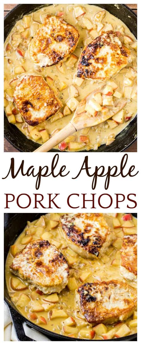 Maple Apple Pork Chops Recipe Delicious Little Bites
