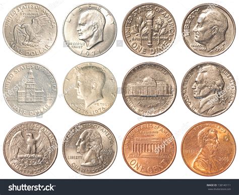 A Collection Of All The Circulating Coins In The United States Half