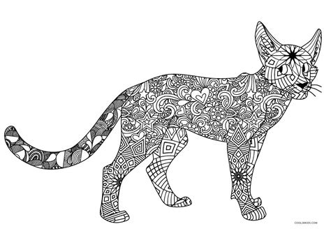 Our cat mindful coloring pages are the perfect way to enjoy a relaxing time with your kids. Free Printable Cat Coloring Pages For Kids | Cool2bKids