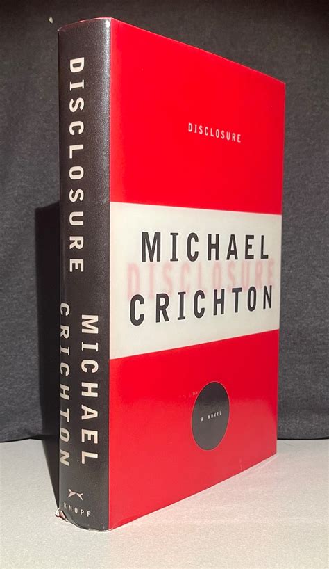 Disclosure By Michael Crichton First Edition Stated Etsy