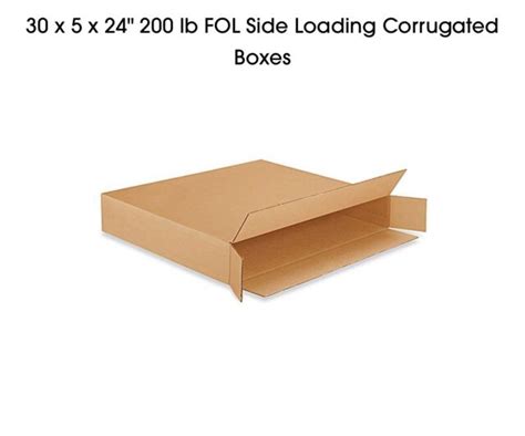 30 X 5 X 24 200 Lb Fol Side Loading Corrugated Boxes Ebay