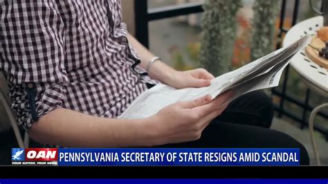 Pennsylvania Secretary Of State Resigns Amid Scandal