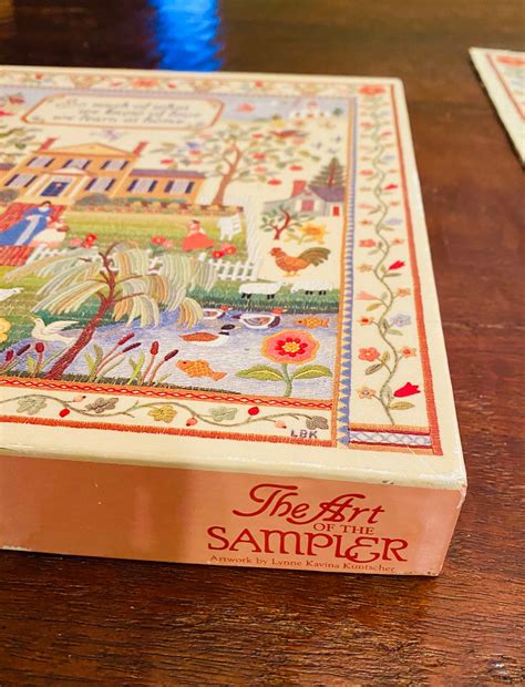 Vintage Springbok Art Of The Sampler Puzzle Complete Etsy