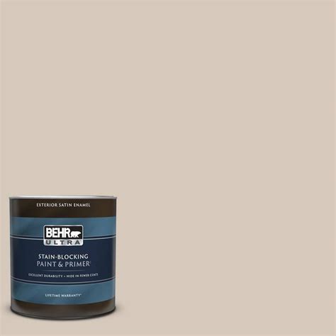 Behr Ultra 1 Qt N230 2 Old Map Satin Enamel Exterior Paint And Primer
