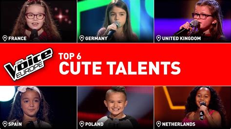 The Cutest Kids Auditions In The Voice Kids Top 6 Youtube