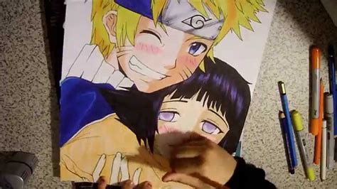 Drawing Hinata And Naruto Youtube