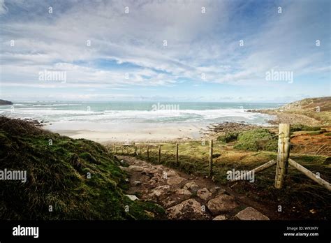 Gwynver Beach Cornwall England Stock Photo Alamy