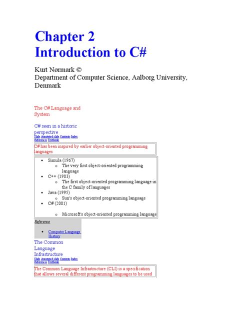 C Notes Pdf C Sharp Programming Language C Programming Language