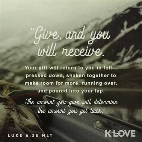 K Loves Encouraging Word Give And You Will Receive Your T Will
