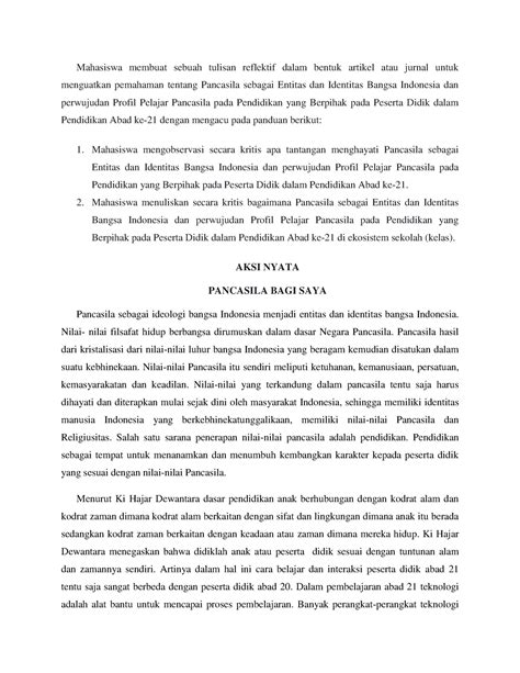 Aksi Nyata Topik Filosofi Pendidikan Mahasiswa Membuat Sebuah