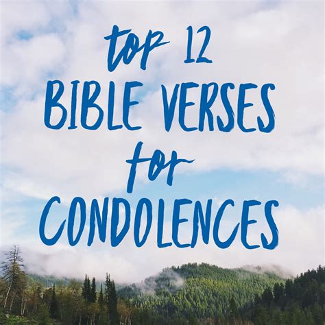 Top 12 Bible Verses For Condolences ChristianQuotes Info