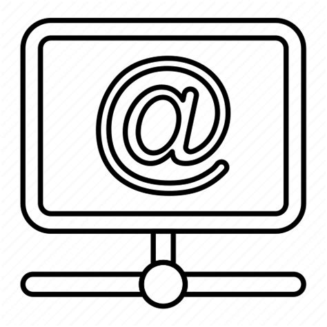 Communication At Electronic Email Mail Server Icon Download On