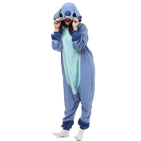 Adult Stitch Onesie Animal Pajamas Halloween Cosplay Costumes Party
