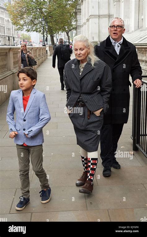 Fashion Designer And Campaigner Dame Vivienne Westwood Joins Her Son