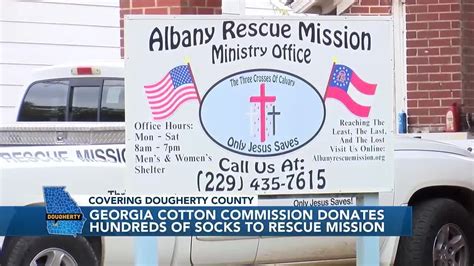 Albany Rescue Mission Partners With Ga Cotton Commission Sock