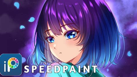 Ibis Paint Speedpaint Anime Girl Ibis Paint X Tutorial Youtube