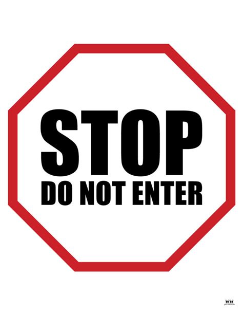 Do Not Enter Signs Free Printable Signs Printabulls