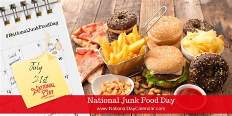 National Junk Food Day July 21 National Day Calendar Food Day