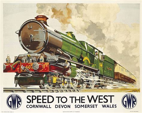 British Railways Speed West Vintage Train Poster — Museum Outlets