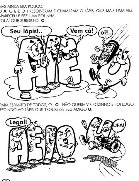 Historinha Das Vogais Para Imprimir
