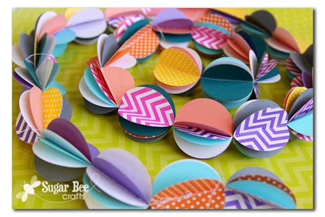 Colorful Garlands - Sugar Bee Crafts | Bee crafts, Crafts, Paper crafts cards