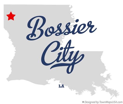 Bossier City La Map Map Of West
