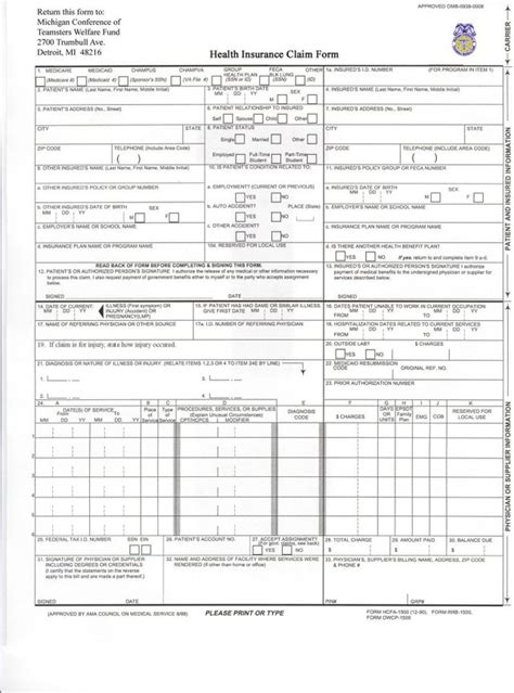Copy Of Hcfa 1500 Claim Form Forms Ndk5mw Resume Examples