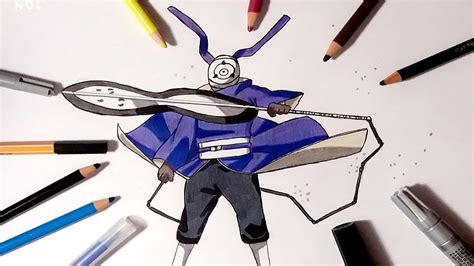 Speed Drawing Tobi Obito Uchiha In Fourth Great Ninja War Attire