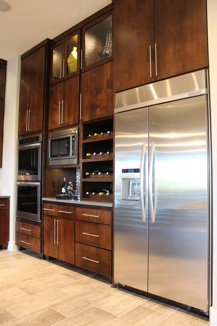 The front of the door is completely flat, with no bevels. Modern Slab Flat Panel Cabinet Door Kitchen by Burrows ...